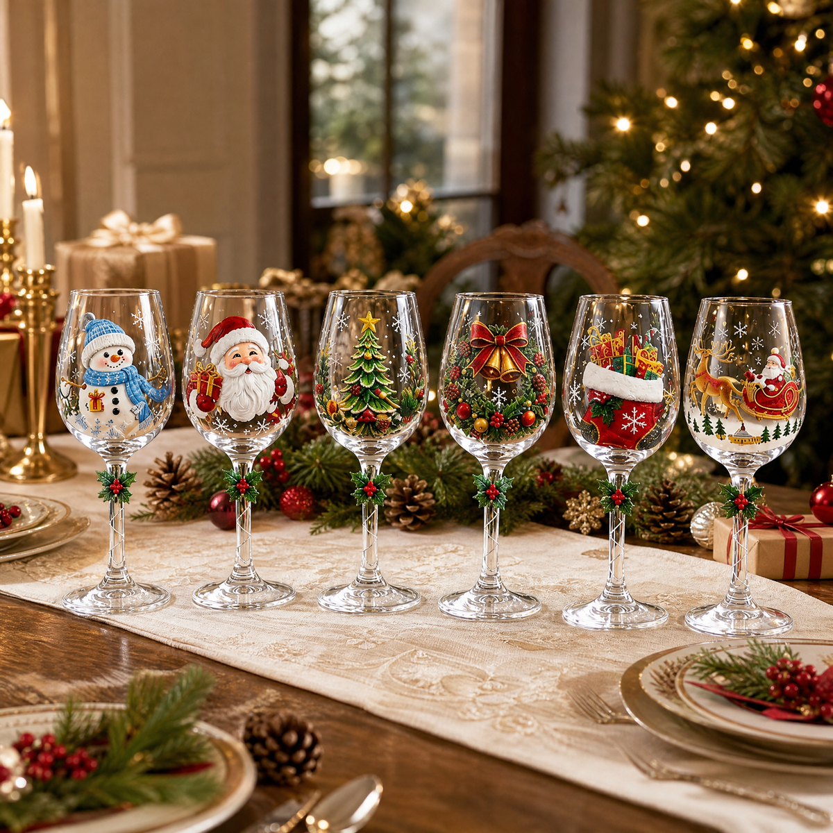 Christmas Celebration Glasses